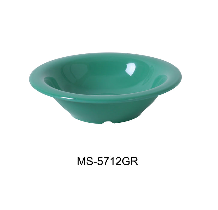 Yanco MS-5712GR Mile Stone Soup Bowl, Shape: Round, Color: Green, Material: Melamine, Pack of 48