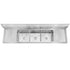 GSW 3 Compartment Sink - 2 Drain Boards