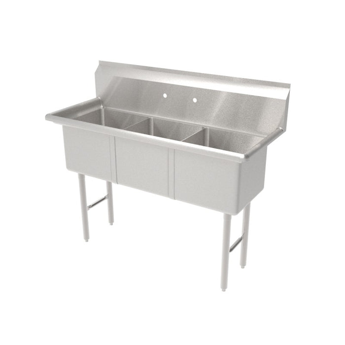 GSW 3 Compartment Sink - No Drain Board