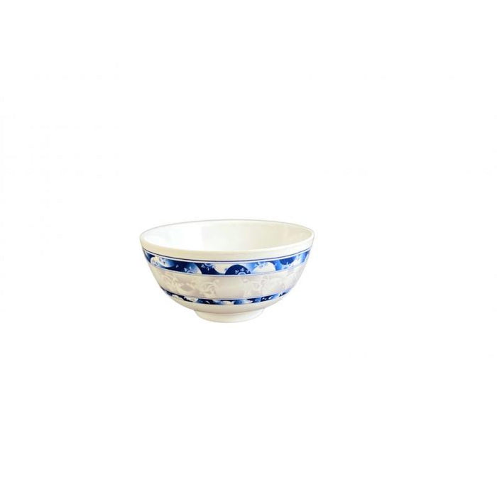 Thunder Group Melamine Asian 12 OZ, 4 7/8" RICE BOWL, BLUE DRAGON,1 doz