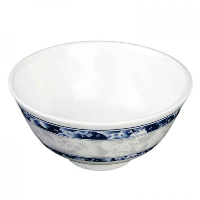 Thunder Group Melamine Asian 12 OZ, 4 7/8" RICE BOWL, BLUE DRAGON,1 doz