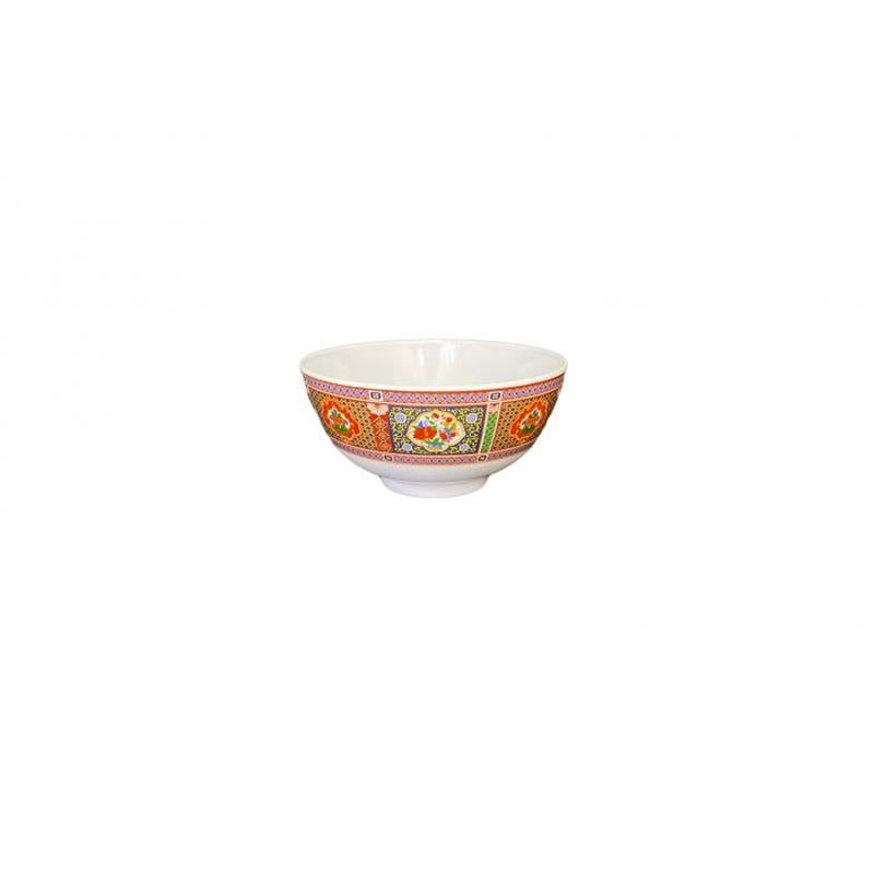 Thunder Group Melamine Asian 12 OZ, 4 7/8" RICE BOWL, PEACOCK, 1 doz
