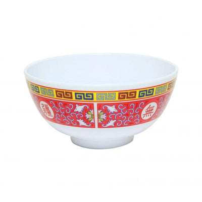 Thunder Group Melamine Asian 12 OZ, 4 7/8" RICE BOWL, LONGEVITY, 1 doz