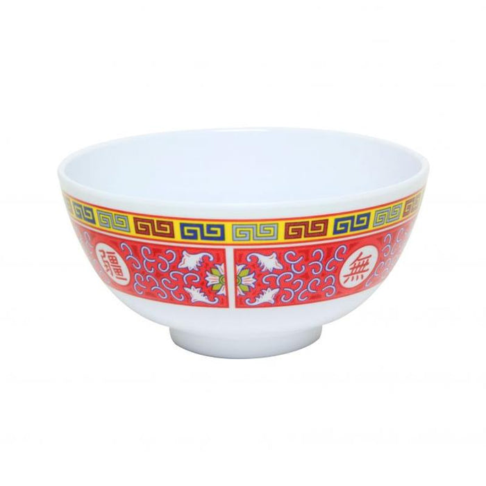 Thunder Group Melamine Asian 12 OZ, 4 7/8" RICE BOWL, LONGEVITY, 1 doz