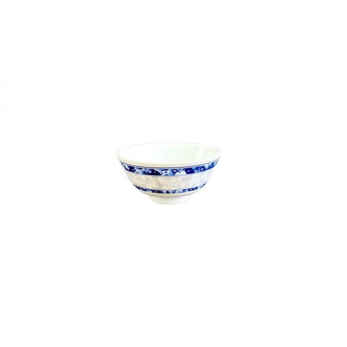 Thunder Group Melamine Asian 9 OZ, 4 3/8" RICE BOWL, BLUE DRAGON,1 doz