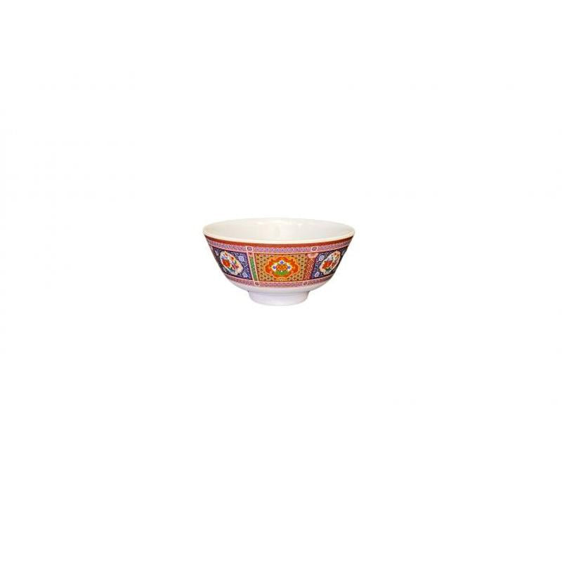 Thunder Group Melamine Asian 9 OZ, 4 3/8" RICE BOWL, PEACOCK, 1 doz