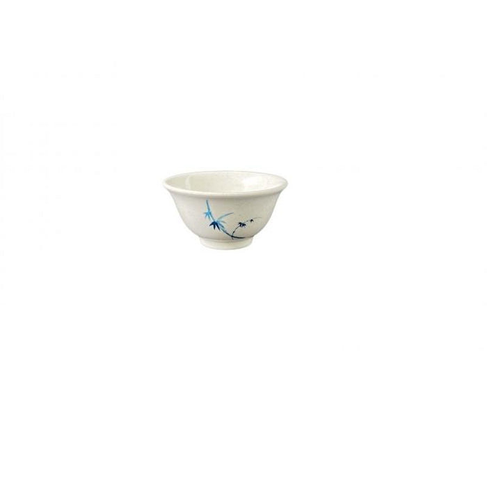 Thunder Group Melamine Asian 6 OZ, 3 3/4" RICE BOWL, BLUE BAMBOO, 2 doz