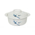 Thunder Group Melamine Asian 12 OZ, 4 7/8" MISO BOWL W/ LID, BLUE BAMBOO,1 doz