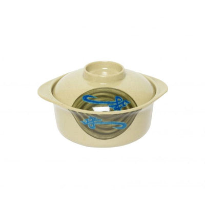 Thunder Group Melamine Asian 12 OZ, 4 7/8" MISO BOWL W/ LID, WEI , 1 doz