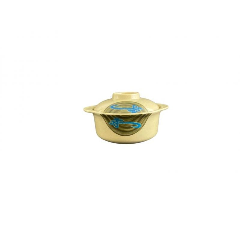 Thunder Group Melamine Asian 12 OZ, 4 7/8" MISO BOWL W/ LID, WEI , 1 doz