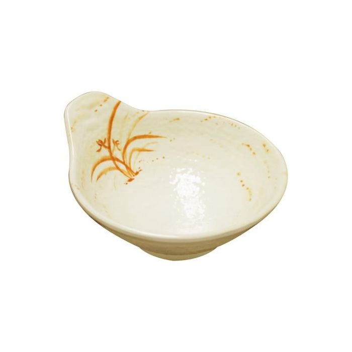 Thunder Group Melamine Asian 5 OZ, 4 7/8" X 4 1/4" DIP BOWL, GOLD ORCHID, 1 doz