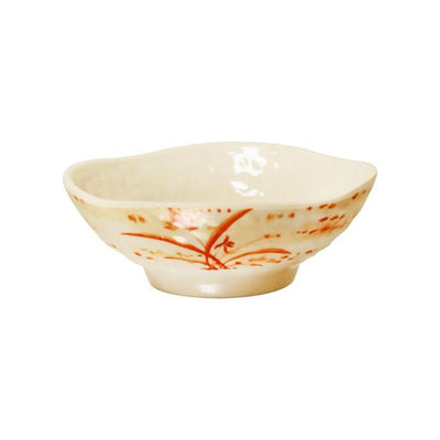Thunder Group Melamine Asian 2 OZ, 3 1/4" DISH SAUCER, GOLD ORCHID, 1 doz