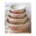 Thunder Group Melamine Asian 10 OZ, 4 1/2" WAVE RICE BOWL, GOLD ORCHID, 1 doz