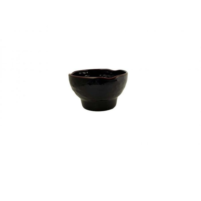 Thunder Group Melamine Asian 10 OZ, 4 1/2" WAVE RICE BOWL, TENMOKU, 1 doz