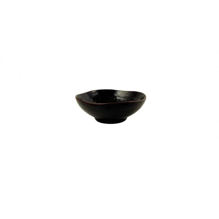 Thunder Group Melamine Asian 7 OZ, 4 3/4" WAVE RICE BOWL, TENMOKU, 1 doz