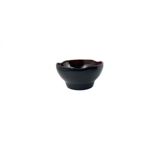 Thunder Group Melamine Asian 12.5 OZ, 5" WAVE RICE BOWL, TENMOKU, 1 doz