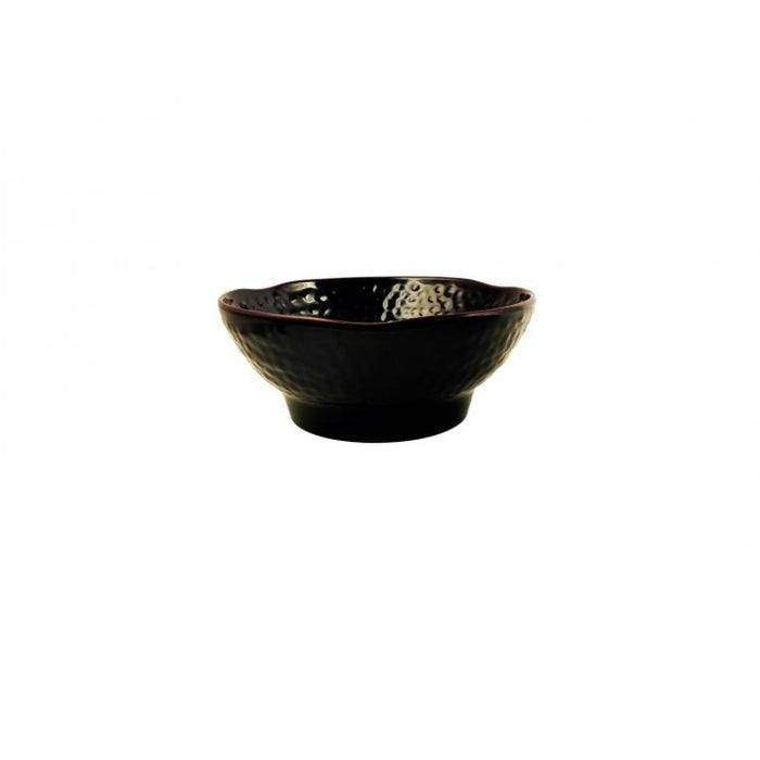 Thunder Group Melamine Asian 38.5 OZ, 8" WAVE SOUP BOWL, TENMOKU, 1 doz