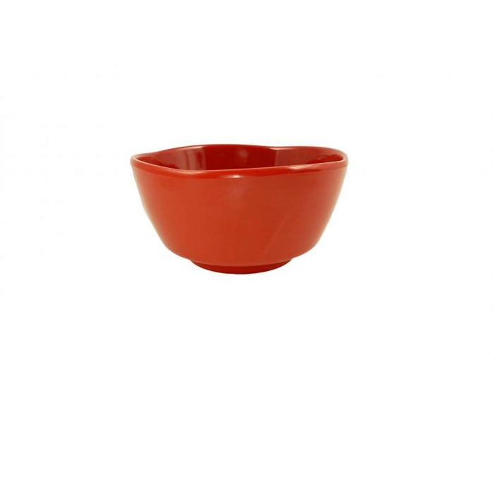 Thunder Group Melamine Asian 16 OZ, 5 1/8x 2 5/8 BOWL, PURE RED, 1 doz