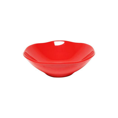 Thunder Group Melamine Asian 45 OZ,  9 X 3 SOUP BOWL, PURE RED, 1 doz