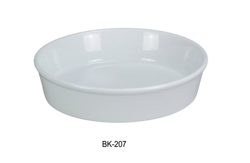 Yanco BK-207 Accessories 7" ROUND DEEP PLATE , Shape: Round, Color: White, Material: China, Pack of 24