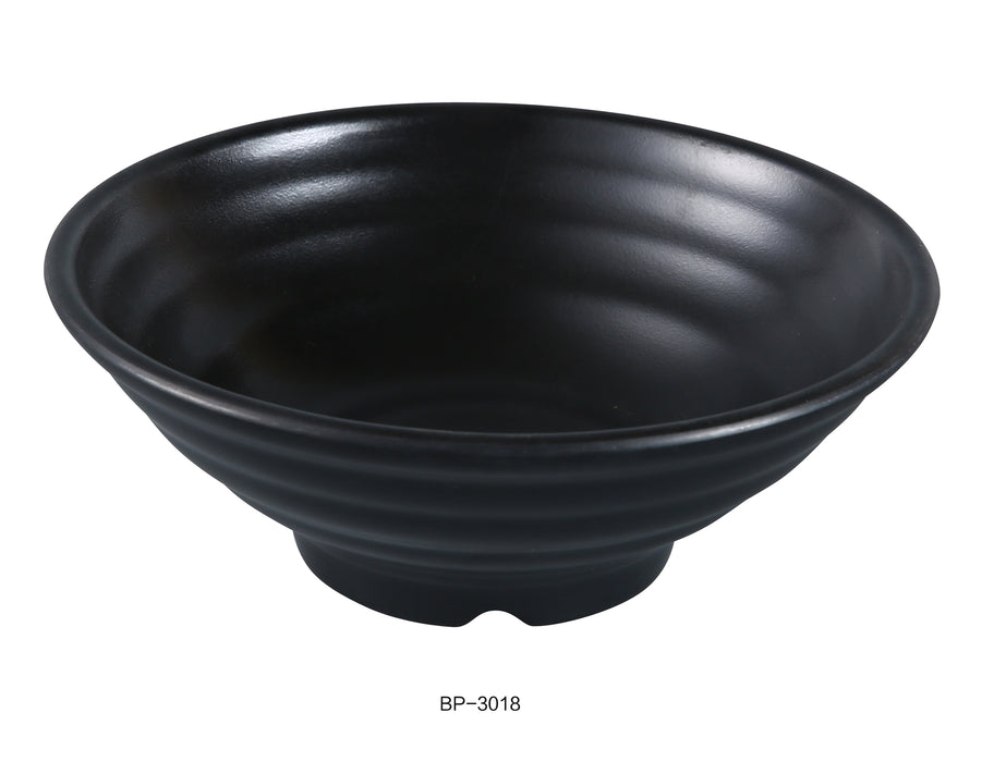 Yanco BP-3018 Black Pearl-2 Bowl, Shape: Round, Color: Black, Material: Melamine, Pack of 24