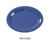 Yanco MS-213BU Mile Stone Oval Platter, Shape: Oval, Color: Blue, Material: Melamine, Pack of 12