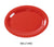 Yanco MS-213RD Mile Stone Oval Platter, Shape: Oval, Color: Red, Material: Melamine, Pack of 12
