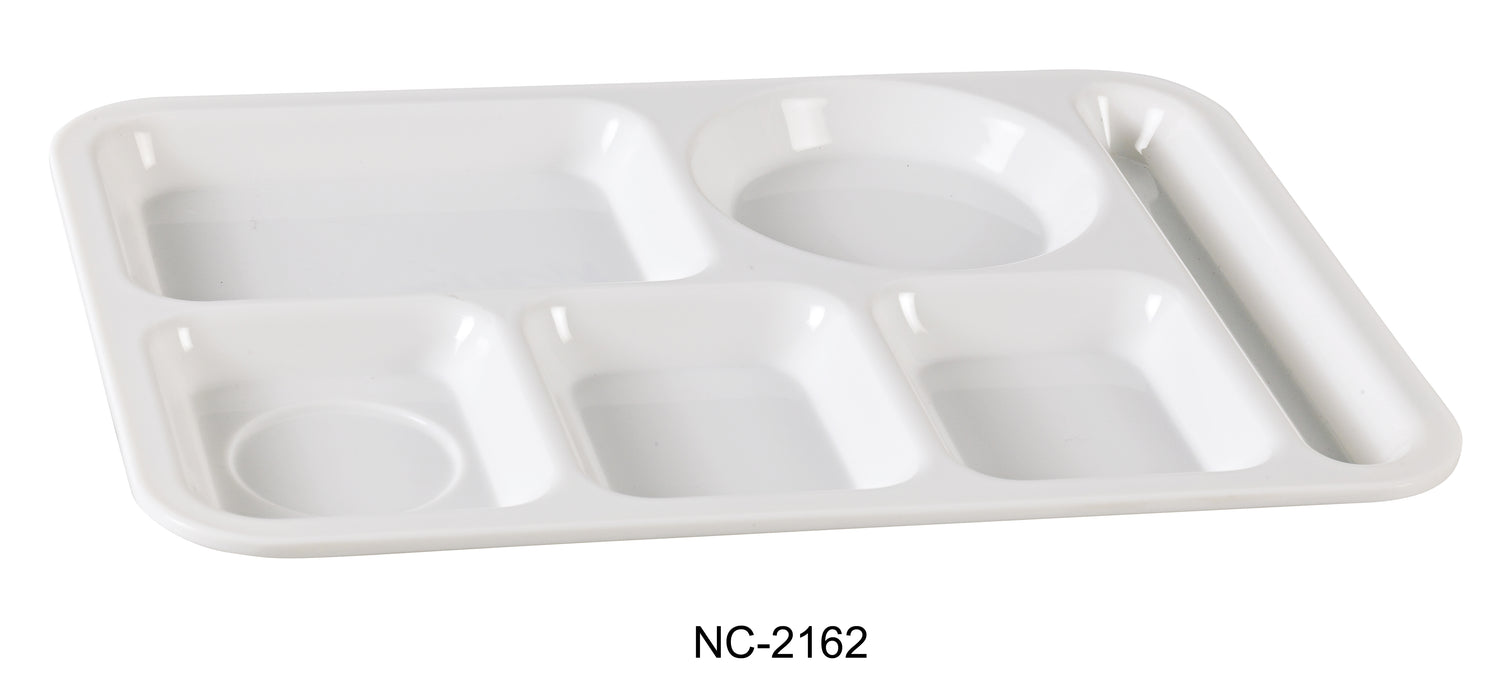 Yanco NC-2162 Compartment Collection Compartment, Shape: Rectangular, Color: White, Material: Melamine, Pack of 12