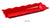 Yanco DC-6117R Deli Collection Scallop Edged Display Tray, Shape: Rectangular, Color: Red, Material: Melamine, Pack of 6