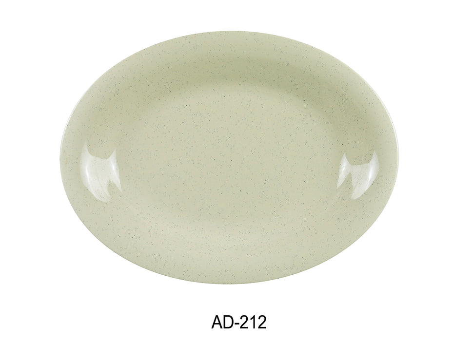 Yanco AD-212 Ardis Oval Platter, Shape: Oval, Color: Tan, Material: Melamine, Pack of 12