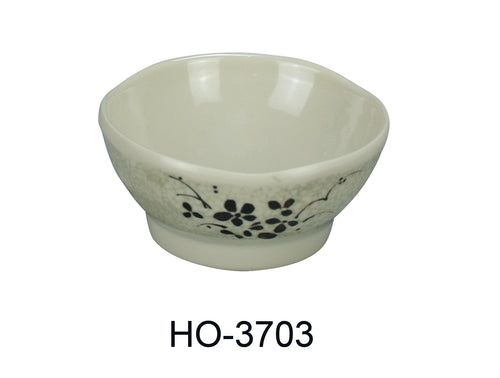 Yanco HO-3703 Honda Saucer Dish, Shape: Round, Color: Three-Tone Green, Brown, Beige, Material: Melamine, Pack of 72