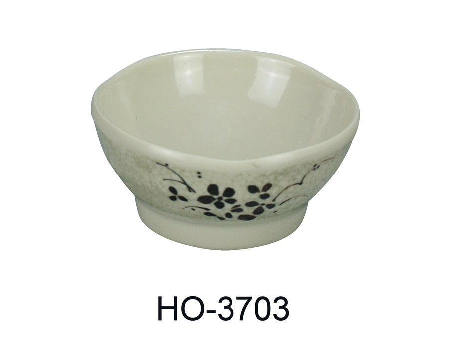Yanco HO-3703 Honda Saucer Dish, Shape: Round, Color: Three-Tone Green, Brown, Beige, Material: Melamine, Pack of 72