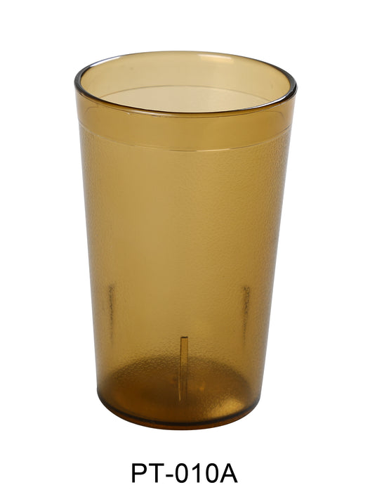 Yanco PT-010A Tumbler, , Color: Amber, Material: Plastic, Pack of 72