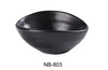 Yanco  NB-803 Noble Black Sauce Dish, Shape: Oval, Color: Black, Material: China, Pack of 36