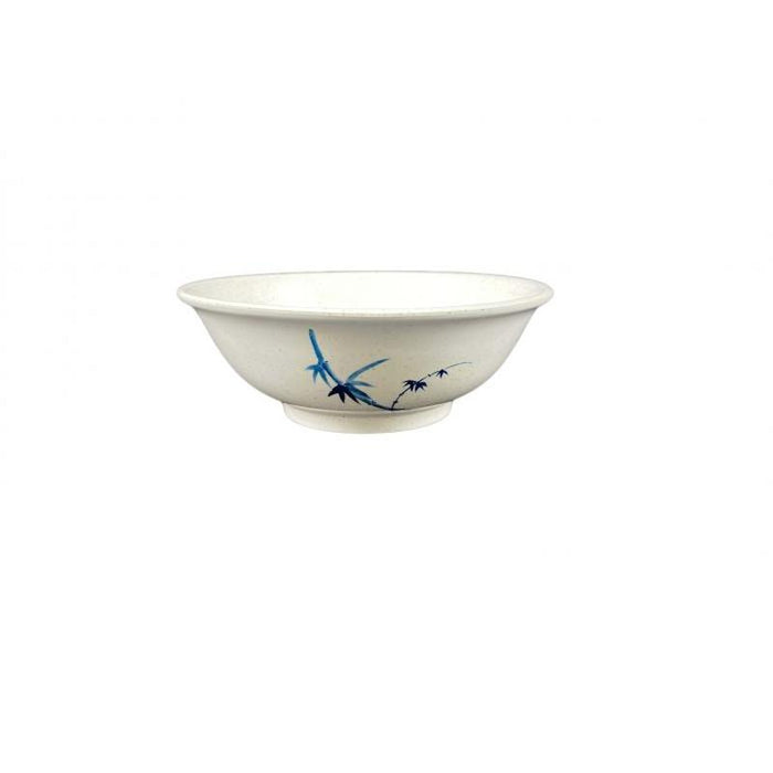 Thunder Group Melamine Asian 32 OZ, 7 1/2" RIMLESS BOWL, BLUE BAMBOO,1 doz