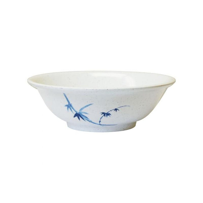 Thunder Group Melamine Asian 32 OZ, 7 1/2" RIMLESS BOWL, BLUE BAMBOO,1 doz