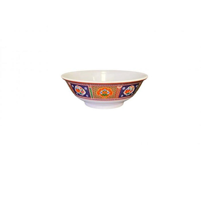 Thunder Group Melamine Asian 32 OZ, 7 1/2" RIMLESS BOWL, PEACOCK, 1 doz