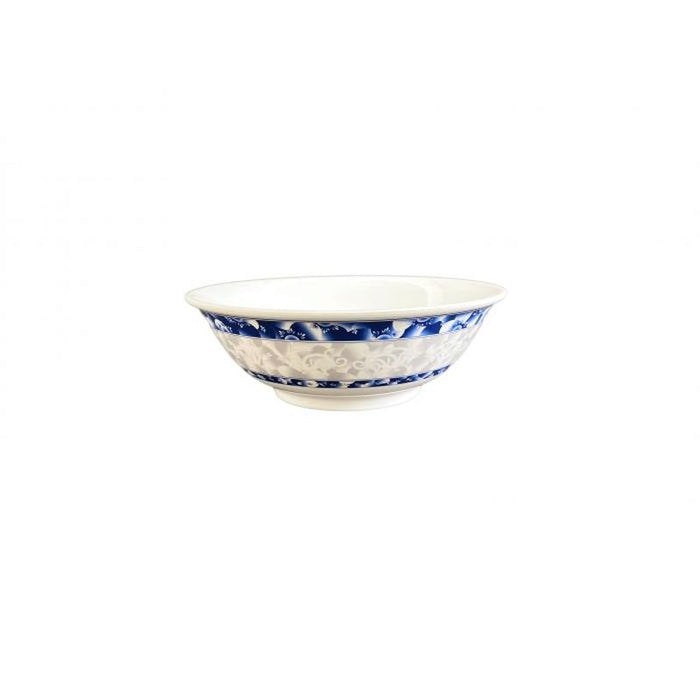 Thunder Group Melamine Asian 36 OZ, 8" RIMLESS BOWL, BLUE DRAGON,1 doz