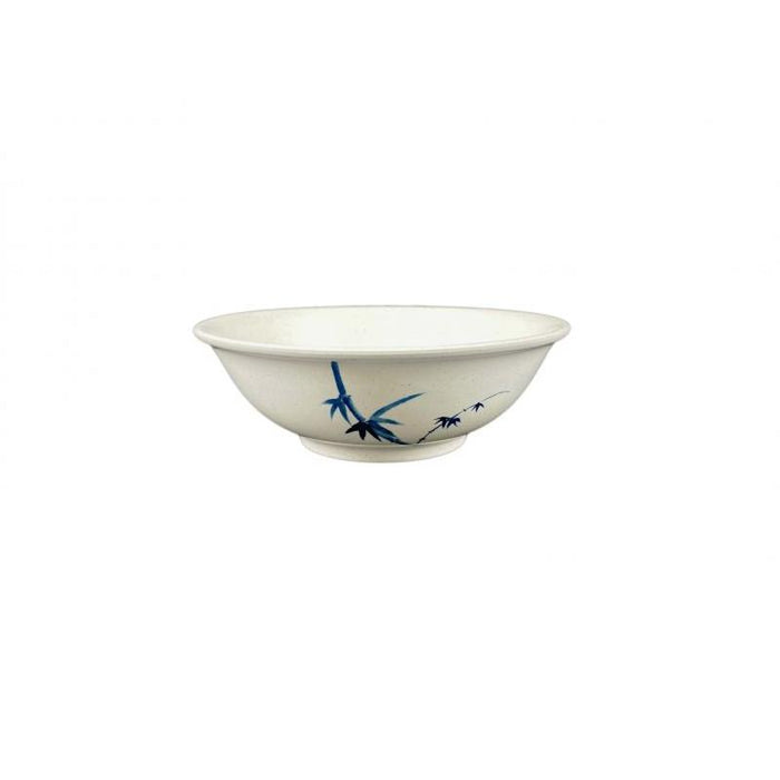 Thunder Group Melamine Asian 52 OZ, 8 3/4" RIMLESS BOWL, BLUE BAMBOO,1 doz