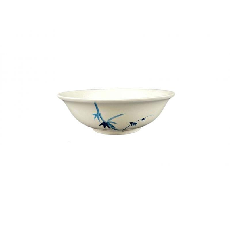Thunder Group Melamine Asian 70 OZ, 9 3/4" RIMLESS BOWL, BLUE BAMBOO,1 doz