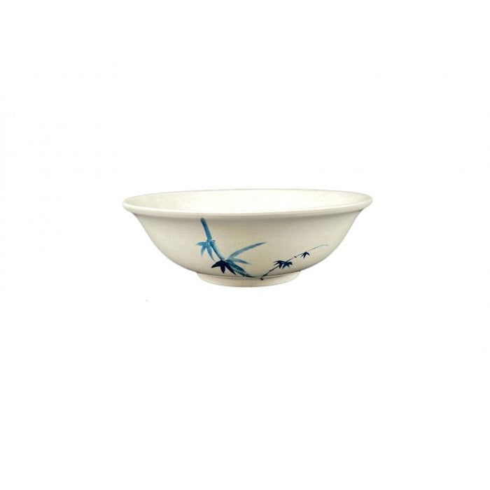 Thunder Group Melamine Asian 70 OZ, 9 3/4" RIMLESS BOWL, BLUE BAMBOO,1 doz