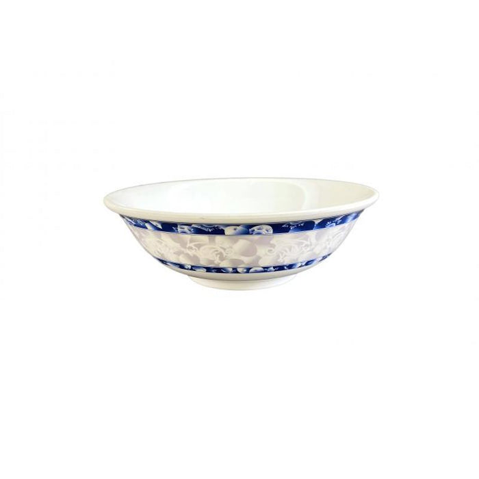 Thunder Group Melamine Asian 70 OZ, 9 3/4" RIMLESS BOWL, BLUE DRAGON,1 doz