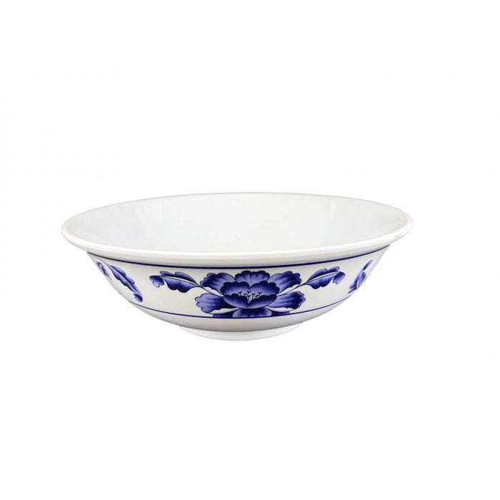 Thunder Group Melamine Asian 70 OZ, 9 3/4" RIMLESS BOWL, LOTUS,1 doz