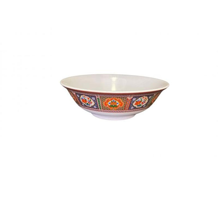 Thunder Group Melamine Asian 70 OZ, 9 3/4" RIMLESS BOWL, PEACOCK, 1 doz