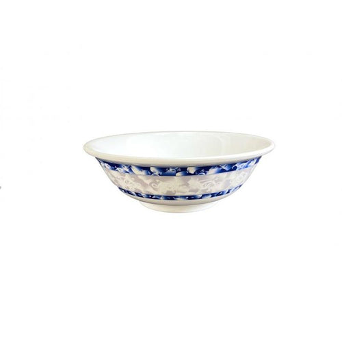 Thunder Group Melamine Asian 96 OZ, 11" RIMLESS BOWL, BLUE DRAGON,1 doz