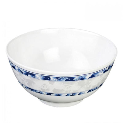 Thunder Group Melamine Asian 25 OZ, 5 7/8" RICE BOWL, BLUE DRAGON,1 doz