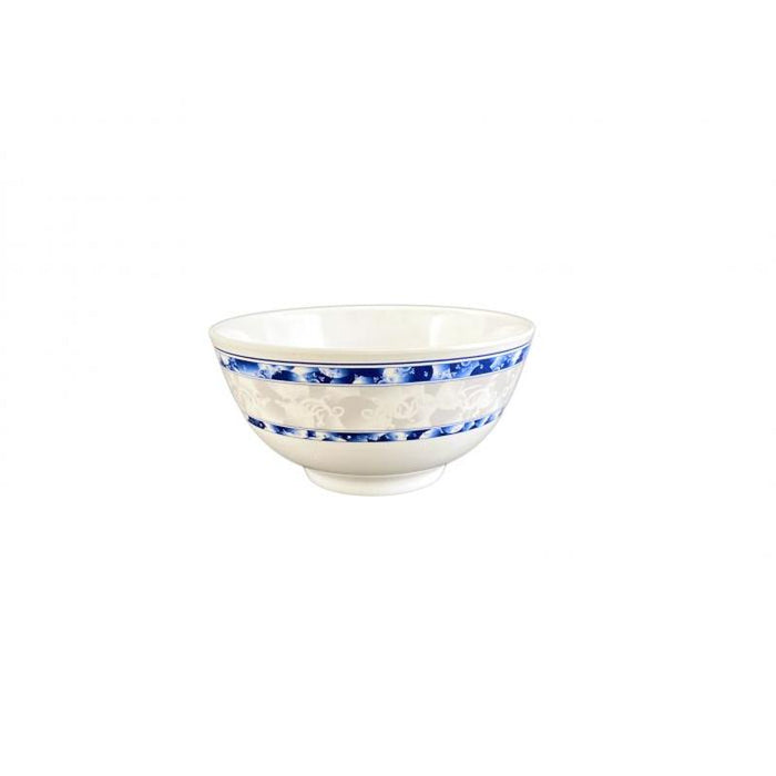 Thunder Group Melamine Asian 25 OZ, 5 7/8" RICE BOWL, BLUE DRAGON,1 doz