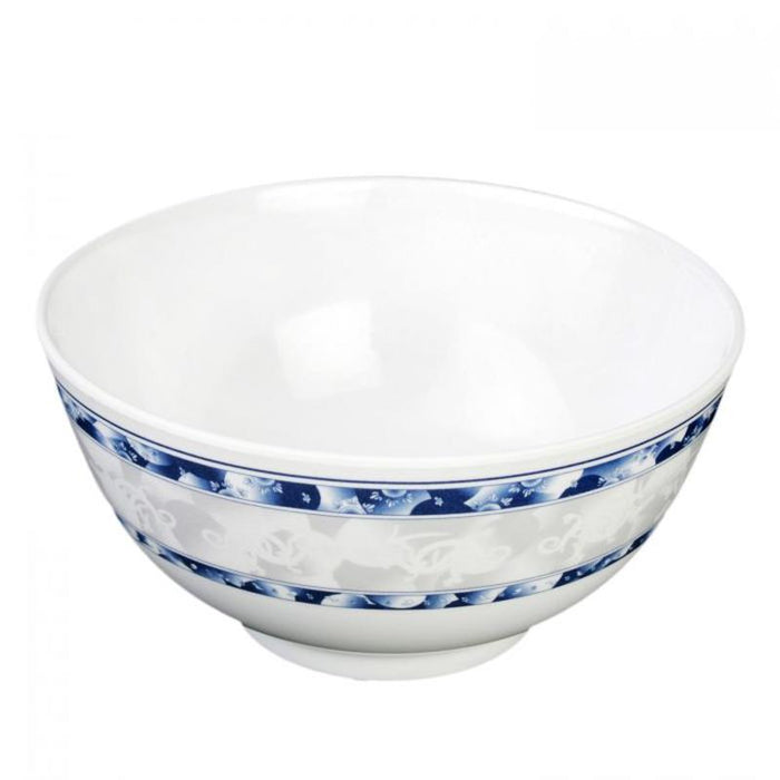 Thunder Group Melamine Asian 25 OZ, 5 7/8" RICE BOWL, BLUE DRAGON,1 doz