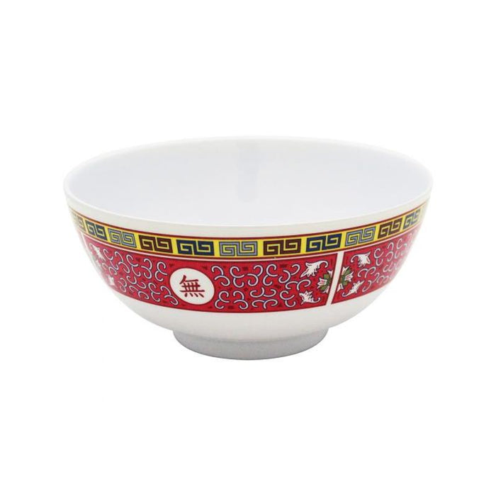 Thunder Group Melamine Asian 25 OZ, 5 7/8" RICE BOWL, LONGEVITY, 1 doz