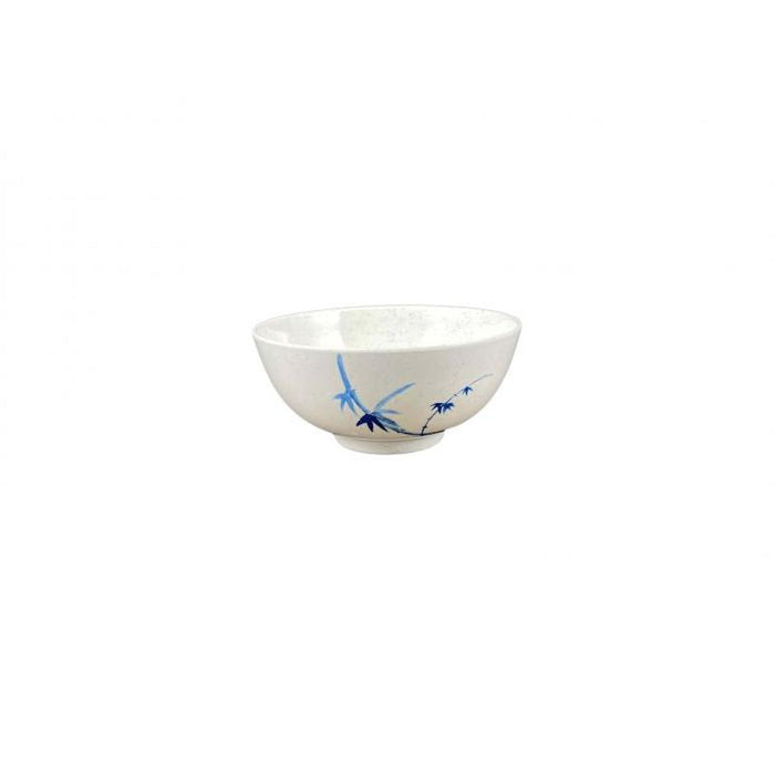Thunder Group Melamine Asian 39 OZ, 7" RICE BOWL, BLUE BAMBOO,1 doz